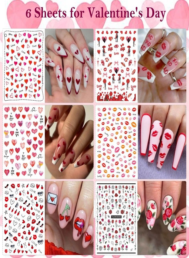 winthrop 30 Sheets Fall All Holiday Nail Stickers, Autumn Halloween Christmas Thanksgiving Valentine's St. Patrick's Day Nail Art Decals Mixed All Season Set, Self-Adhesive Year-Round Manicure Decorations - Image 2